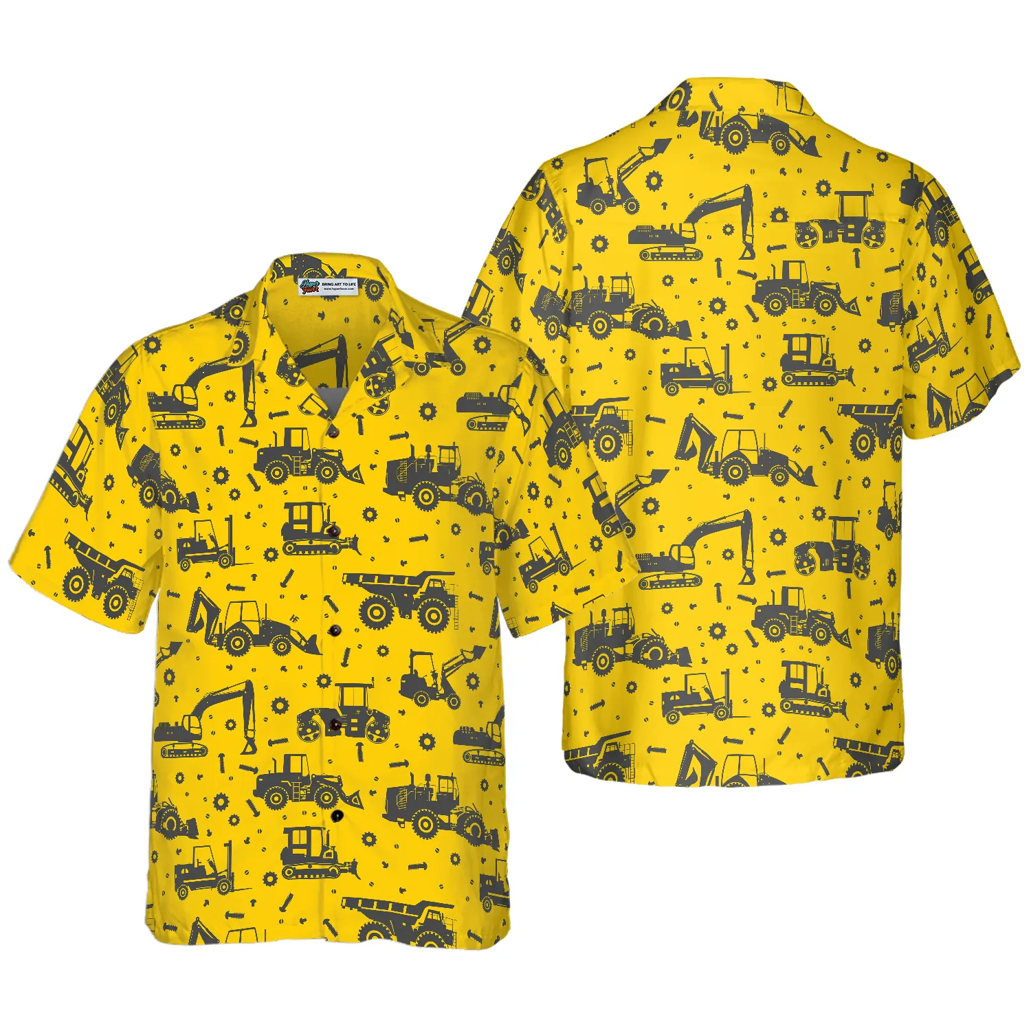 Heavy Tractor Hawaiian Shirt