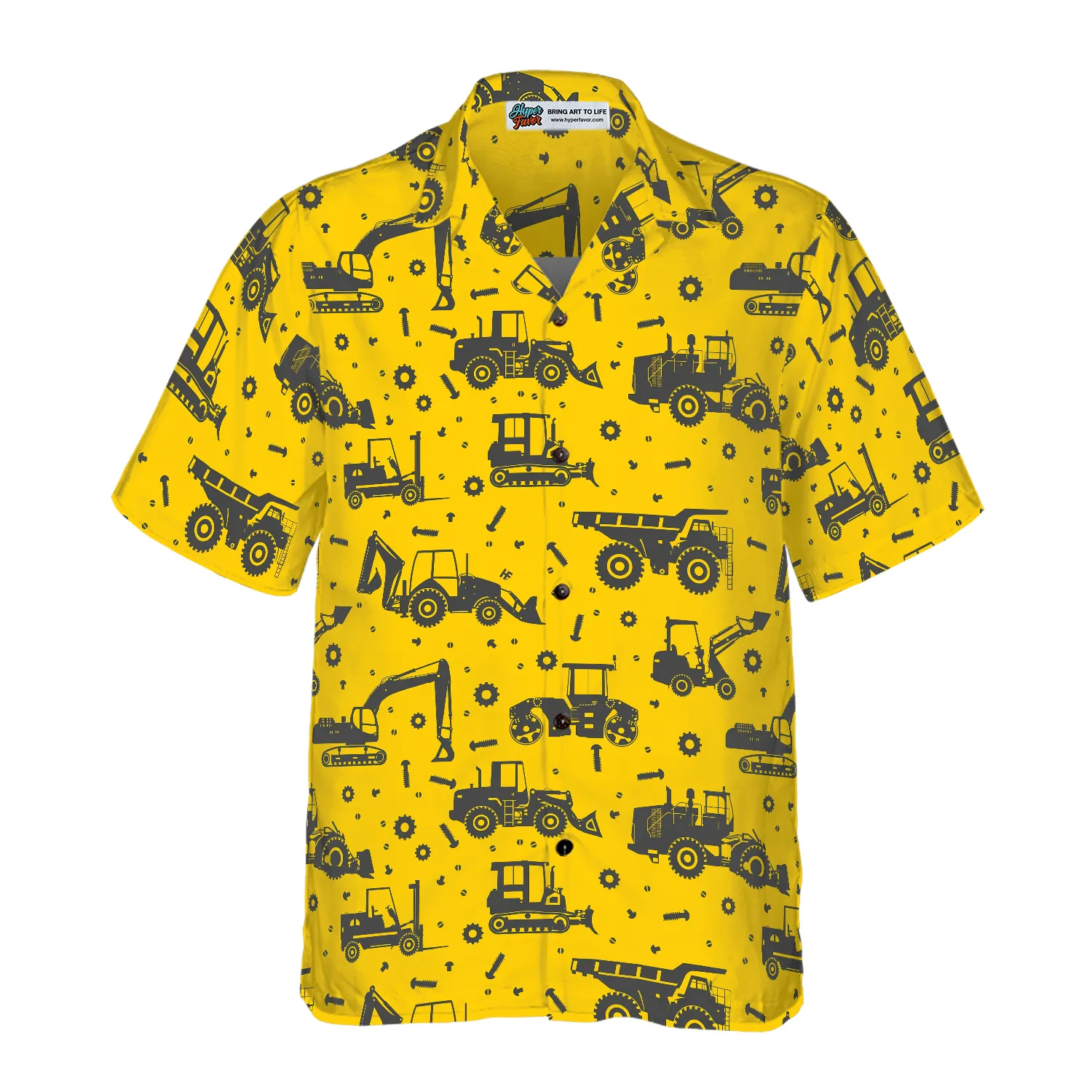 Heavy Tractor Hawaiian Shirt