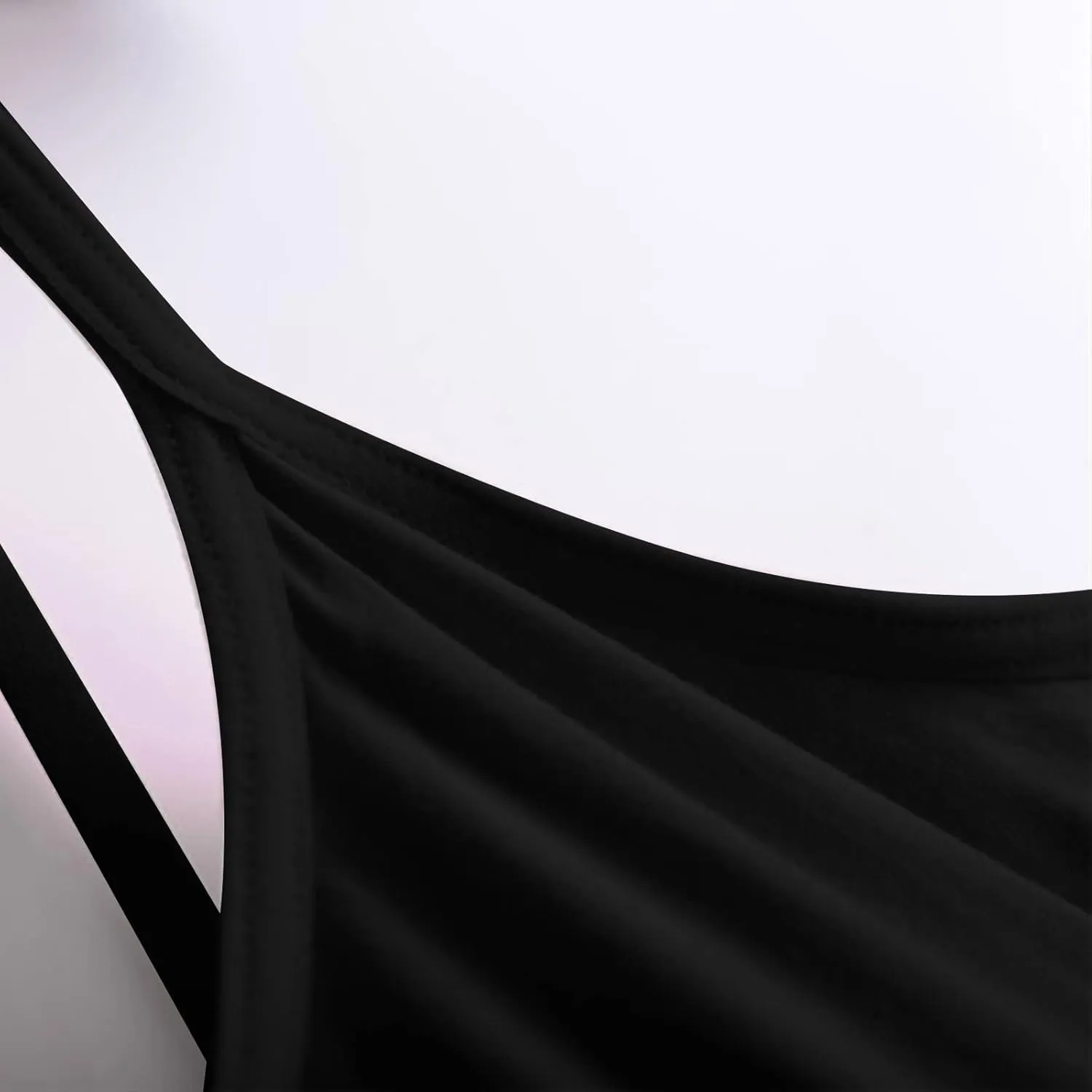 HGps8w Plus Size Womens Shelf Bra Camisoles Adjustable Spaghetti Strap Tank Tops Scoop Neck Layer Cami Tops (S-6XL)