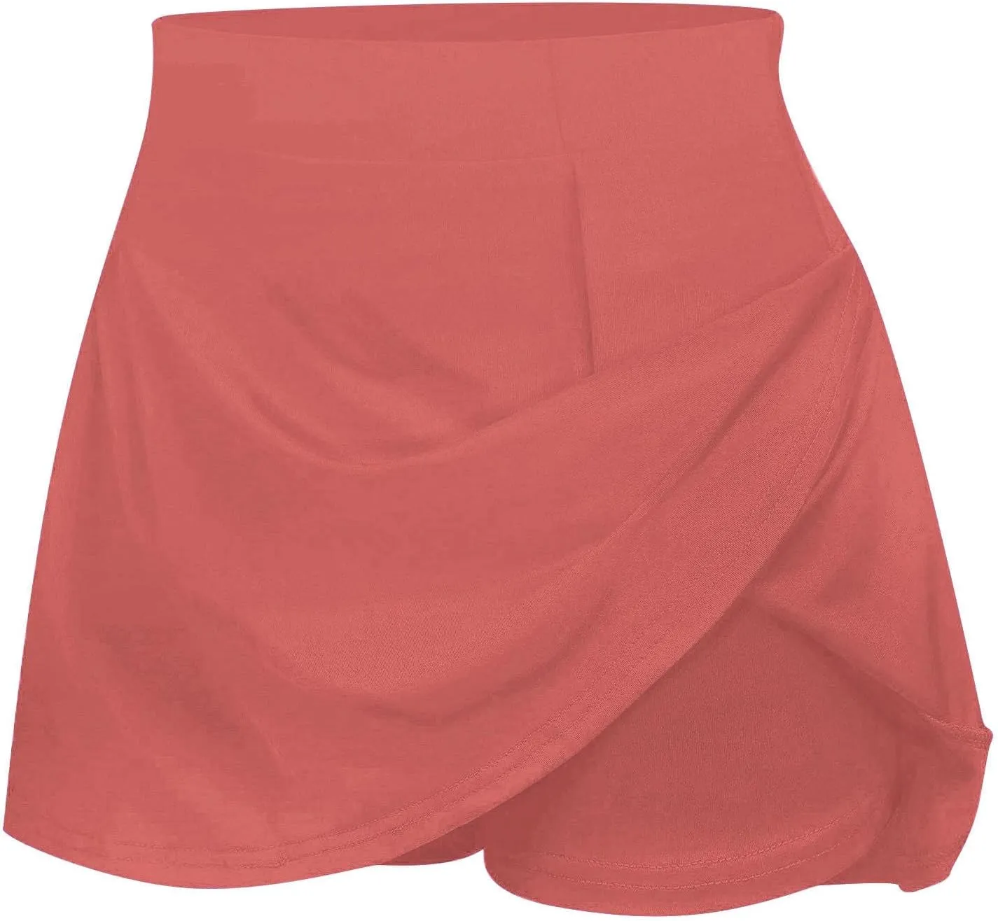 HGps8w Women's Tennis Skirt with Built-in Shorts Stretchy High Waisted Flowy Athletic Golf Skorts Skirts for Sports Running