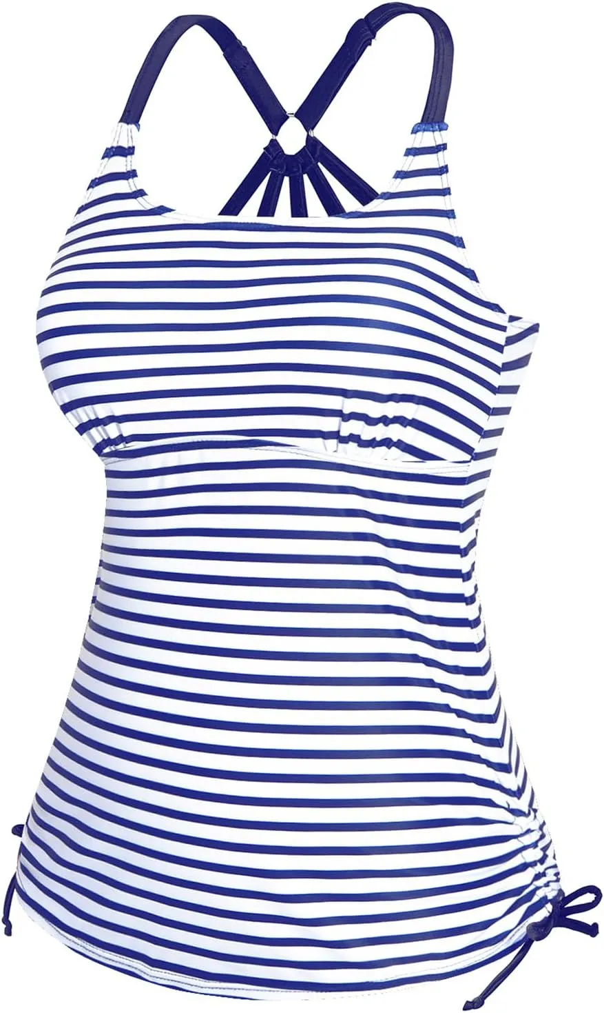 Holipick Womens Tankini Swim Top Only Tankini Bathing Suit Tops No Bottom