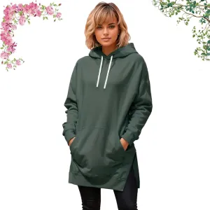 Hoodie Dress for Women with Pockets, 2024 New The Warmy Oversized Hoodie Dress, Pullover Long Sleeve Hoodies with Pocket