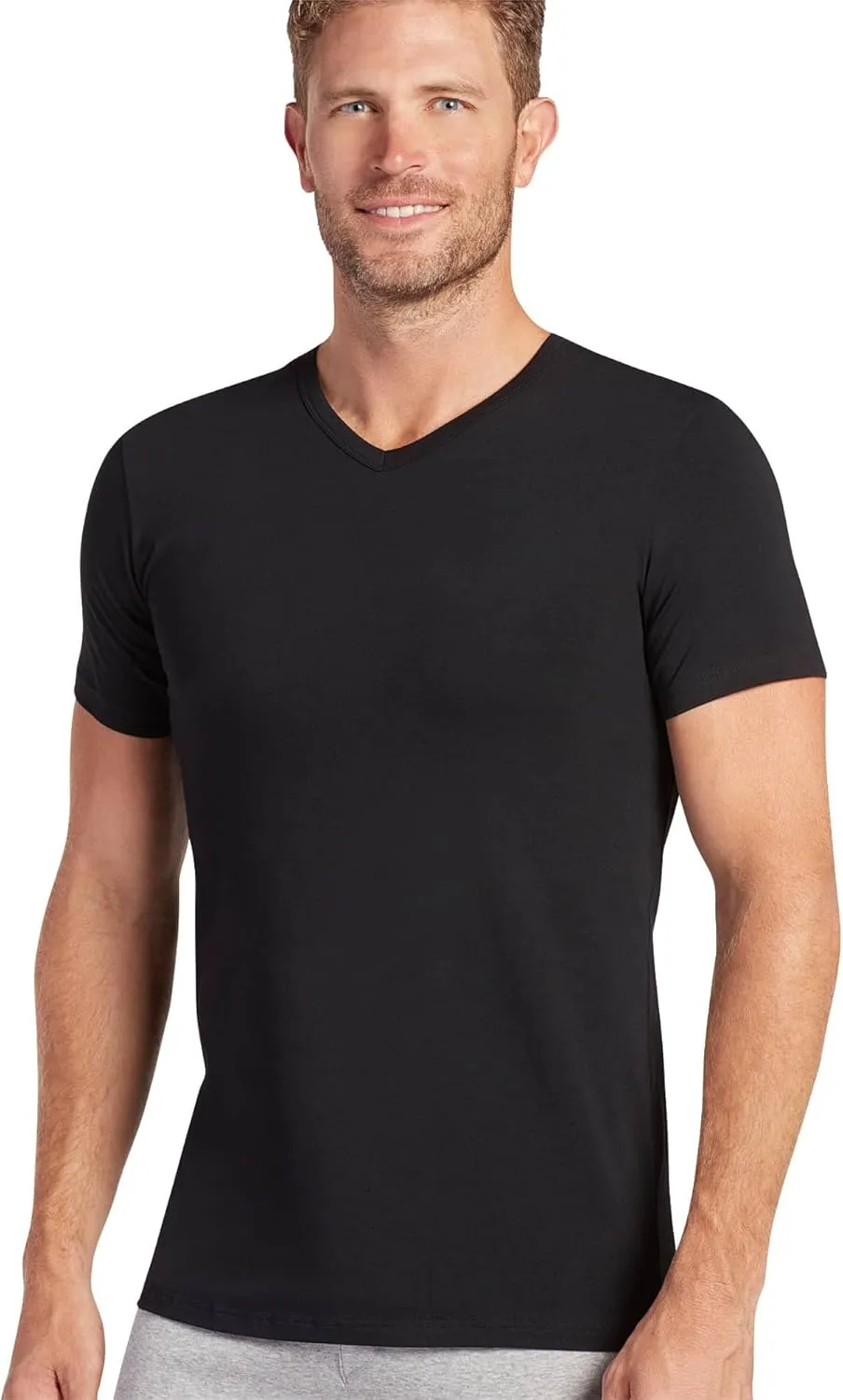 Jockey Men's Undershirt Slim Fit Cotton Stretch V-Neck Undershirt - 2 Pack
