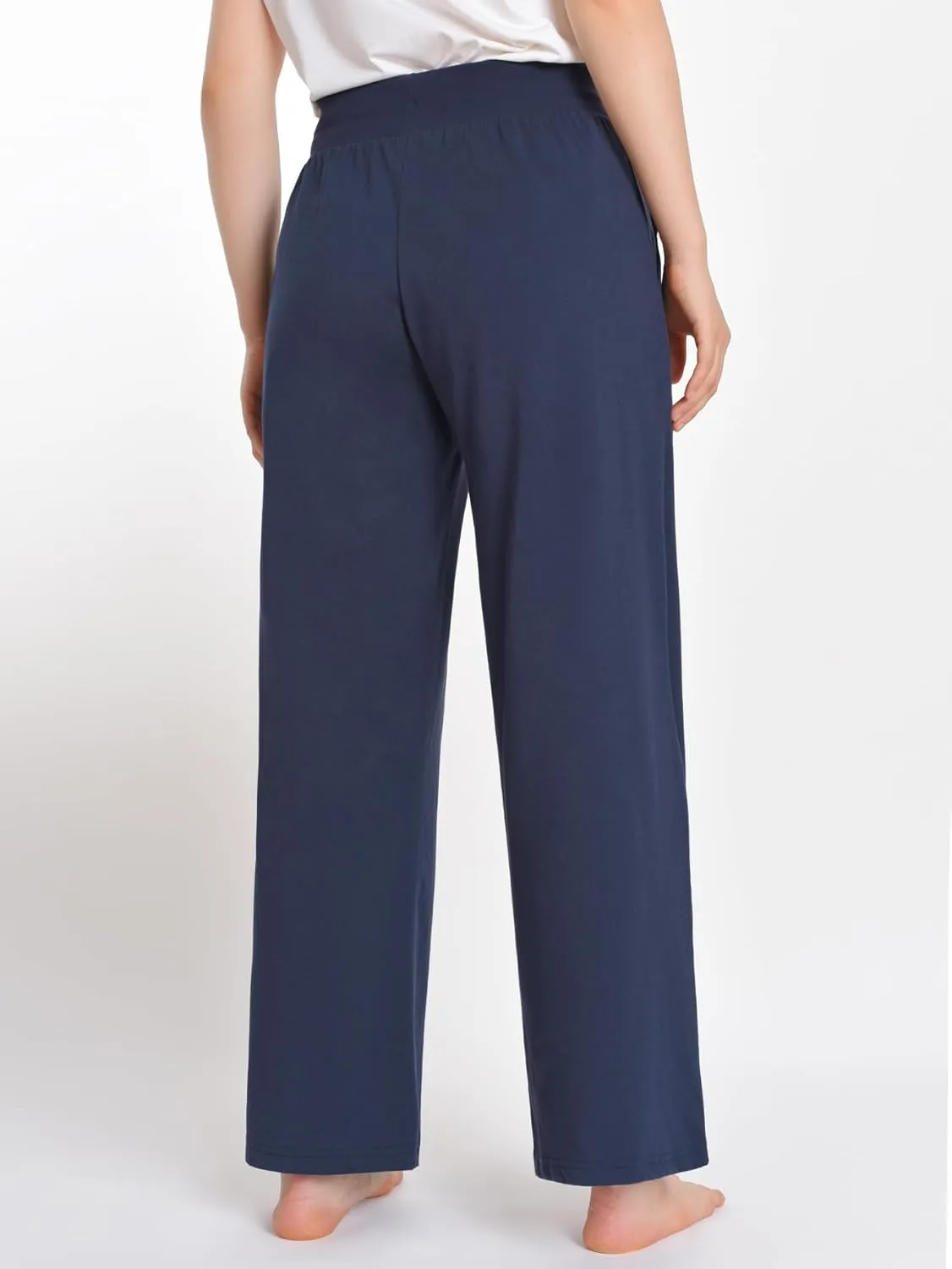Latuza Women's High Waisted Lounge Pants Petite Length Wide Leg