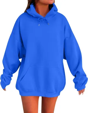lcyhony Womens Fleece Oversized Hoodies Y2k Fashion Cute Sweatshirts Casual Loose Long Comfrt Hoodies Pullover with Pockets