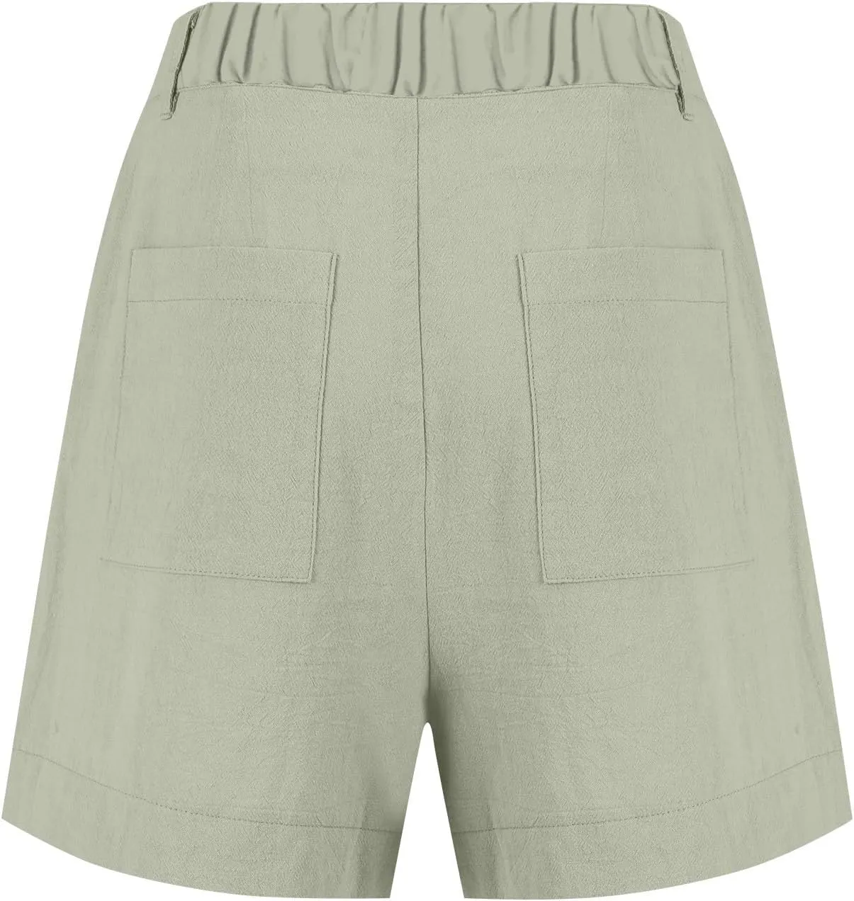Linen Shorts for Women Summer Wide Leg Shorts High Waisted Bermuda Short Dressy Casual Chino Short with Pockets