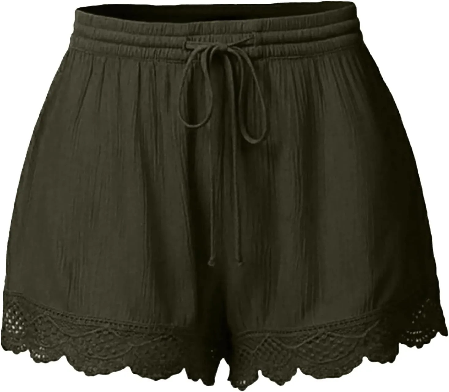 LRMQS Women's Casual Shorts with Pockets, Blue, Size 4X, Plus Size, 5 Inch, Loose Fit, Solid, 2 Pockets, Adult