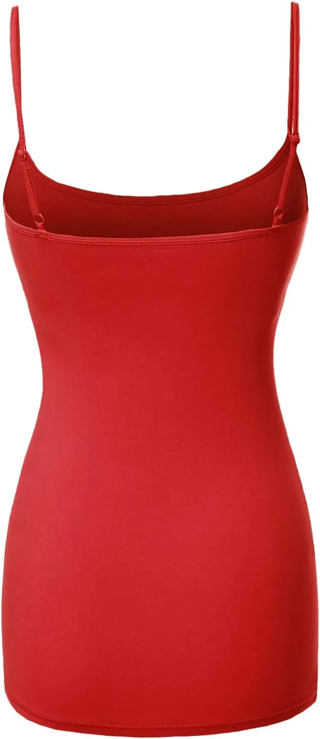 Made by Emma Women's Adjustable Camisole for Women Spaghetti Strap Tank Top Camisoles