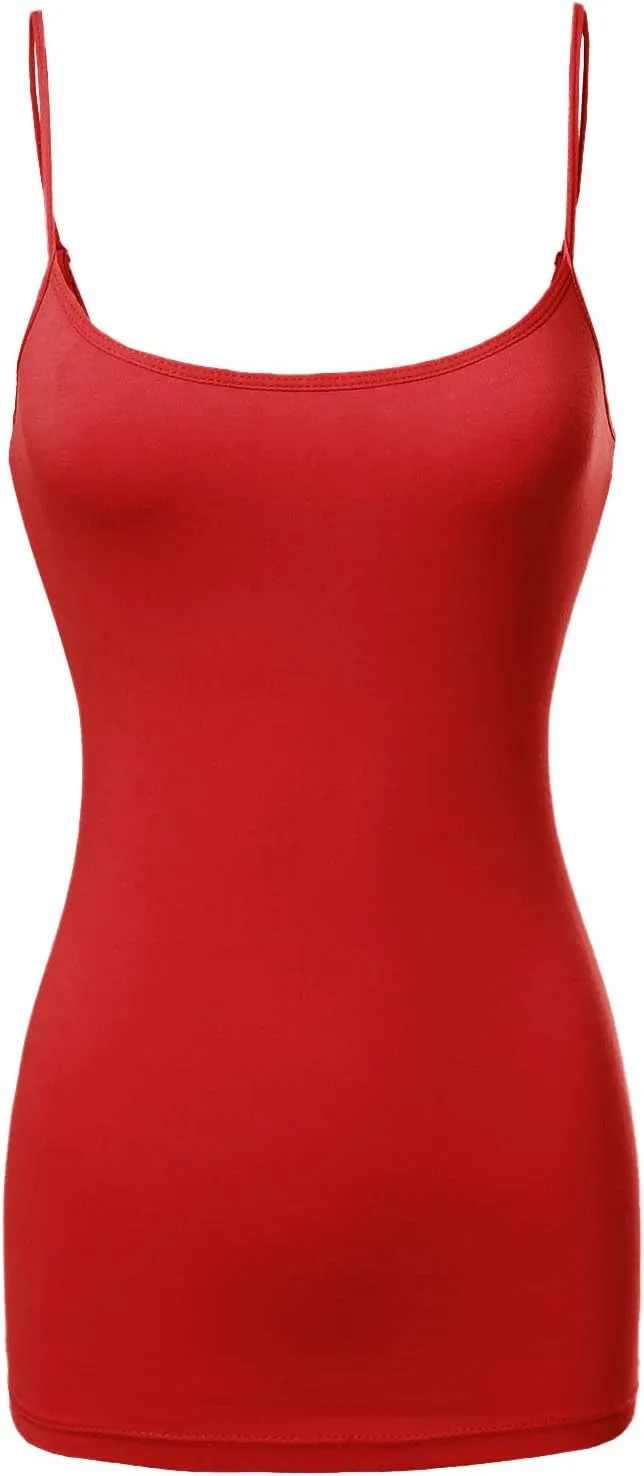 Made by Emma Women's Adjustable Camisole for Women Spaghetti Strap Tank Top Camisoles