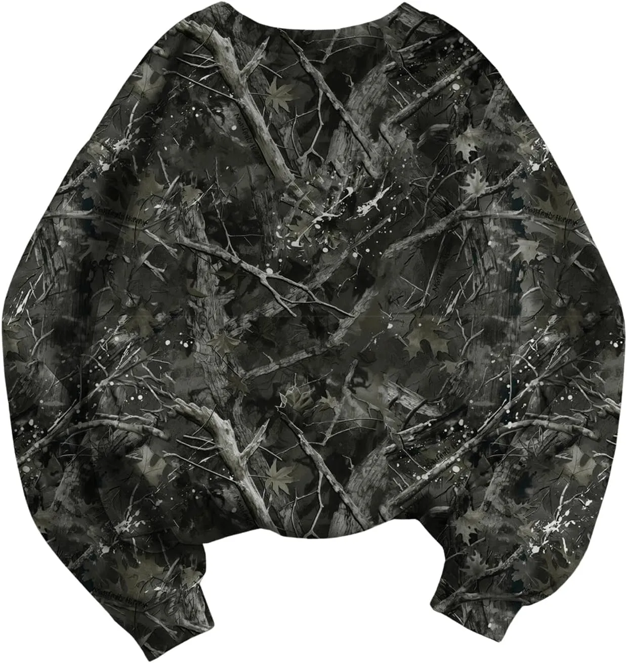 MakeMeChic Women's Camo Sweatshirt Camo Long Sleeve Shirt Crew Neck Oversized Sweatshirts Top