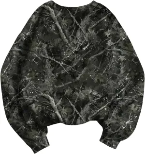 MakeMeChic Women's Camo Sweatshirt Camo Long Sleeve Shirt Crew Neck Oversized Sweatshirts Top