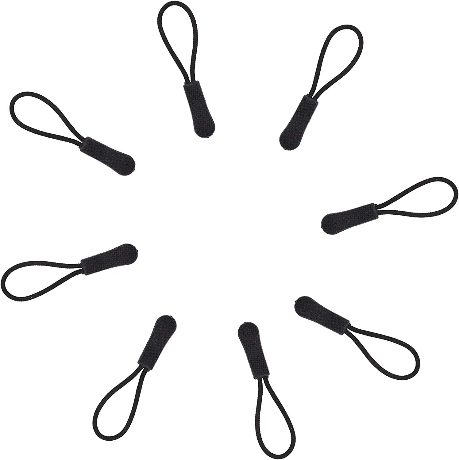 Mandala Crafts Zipper Pull Replacement - 100 Replacement Zipper Pull Tab Pullers for Jackets Backpacks Purses Luggage - Nylon Zipper Cord Extension