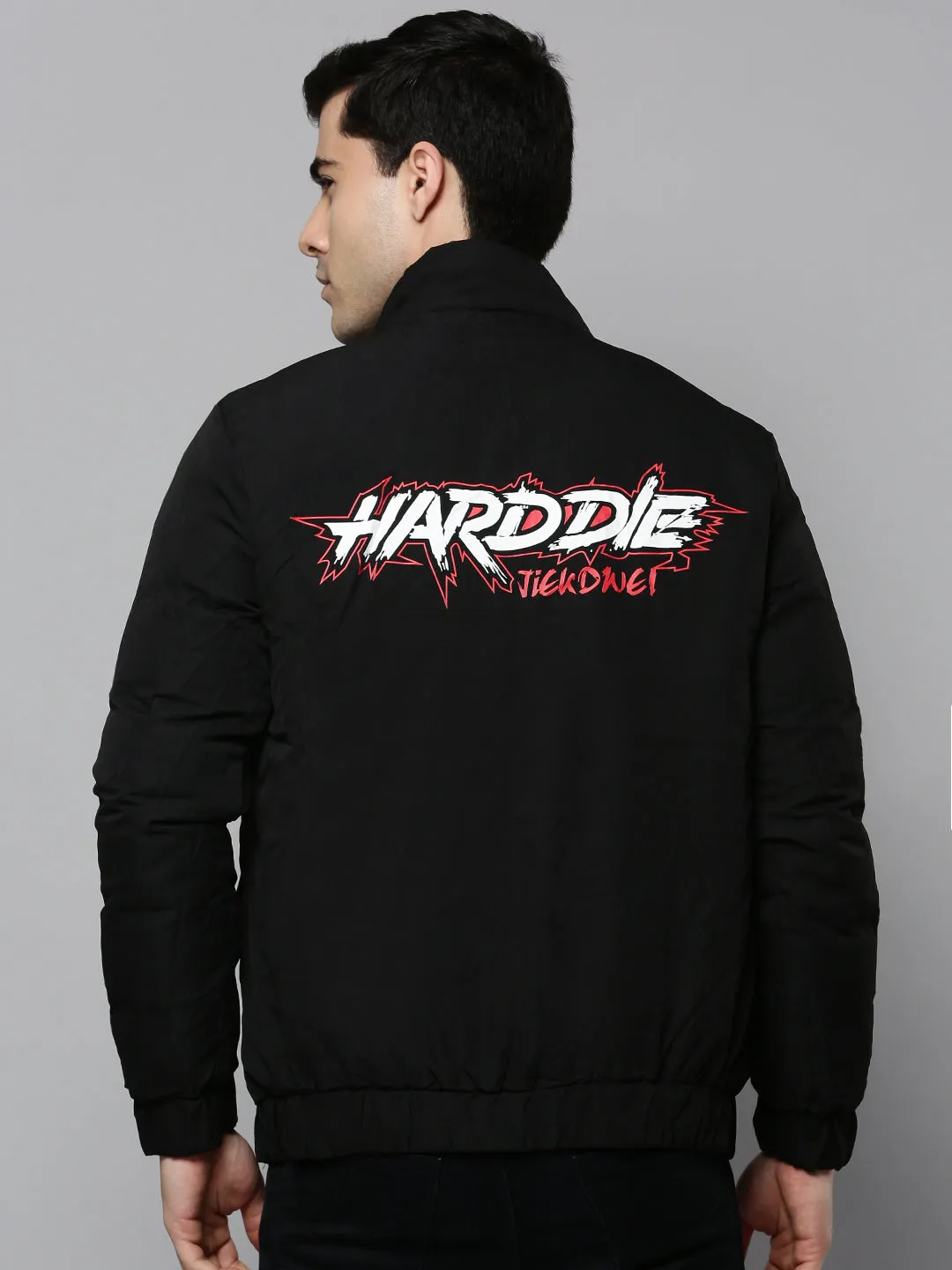 Men Red Reversible Puffer Jacket