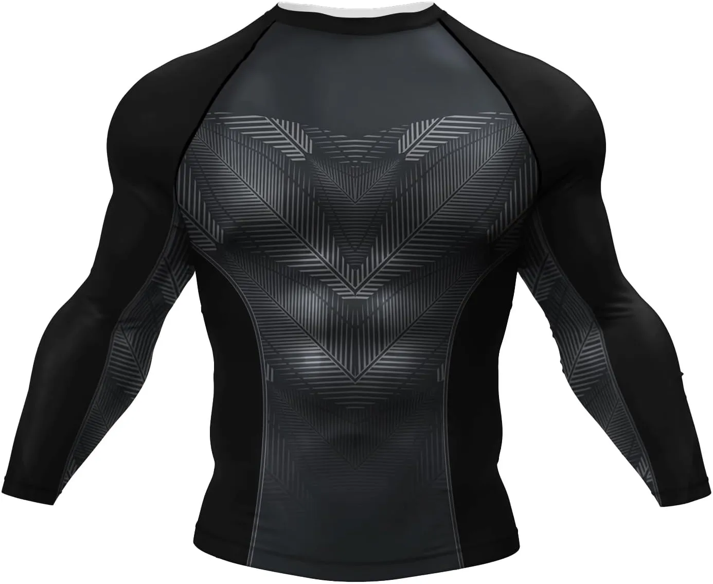 Mens Athletic Long Sleeve Compression Shirts/Mens Cool Compression Top for Sports