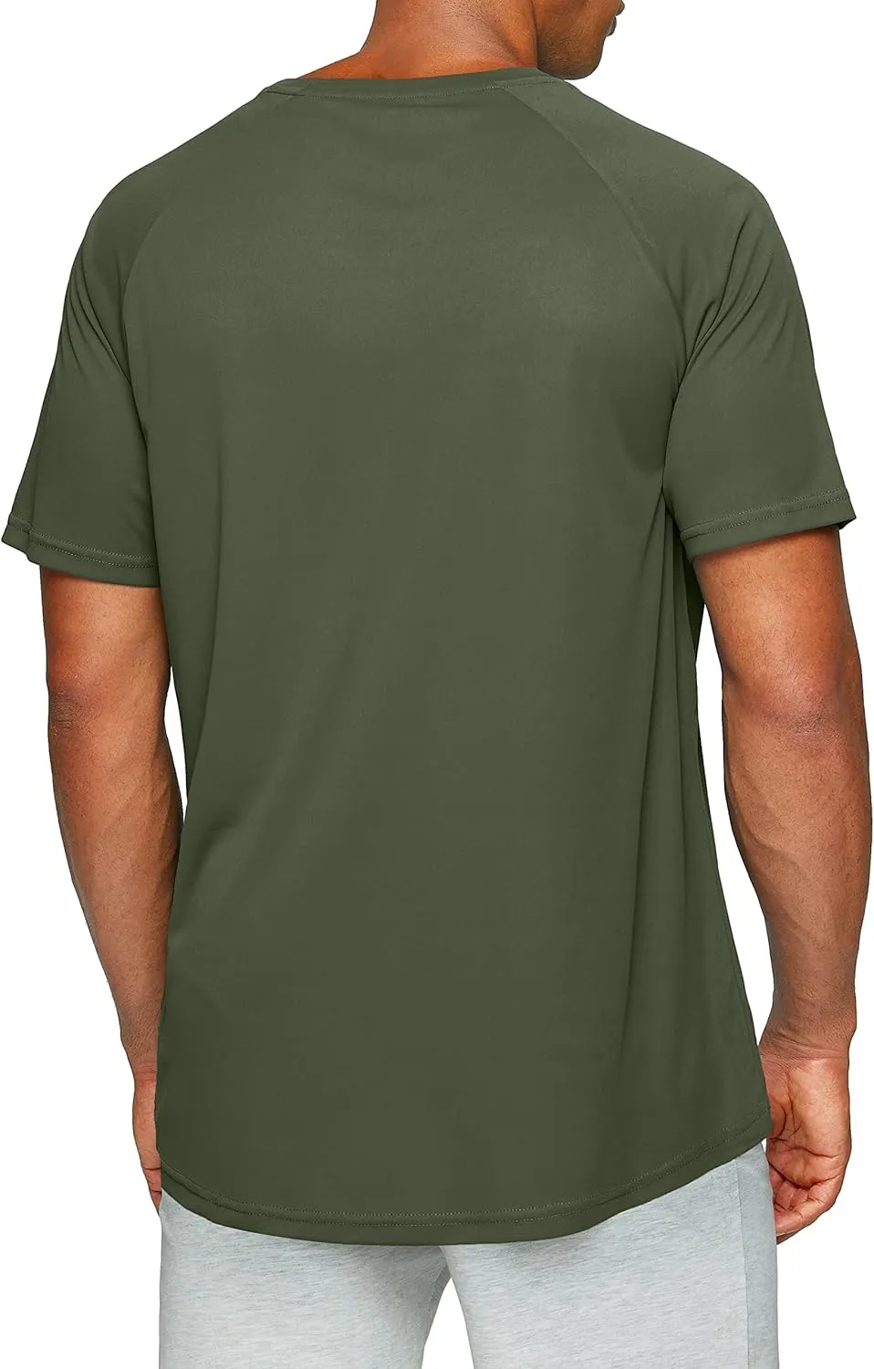 Men's Dry Fit Short Sleeve T-Shirt Crewneck Lightweight Tee Shirts for Men Workout Athletic Casual