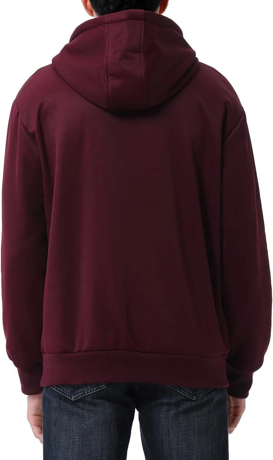 Men's Fashion Hoodies Sweatshirts Loose Fit Heavyweight Quarter-Zip Sweatshirt Fleece-Lined Pullover
