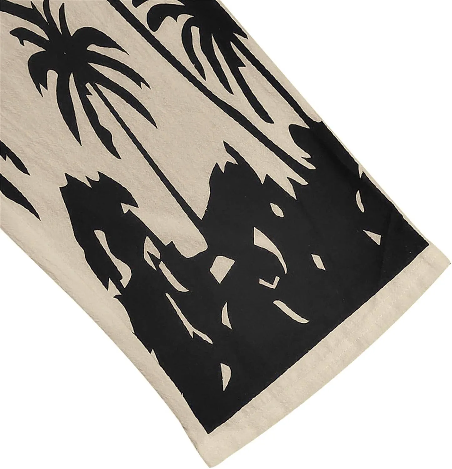 Men's Linen Pants Palm Tree Graphic Pant Summer Outdoor Vacation Beach Plus Size Trousers Casual Open Bottom Slacks