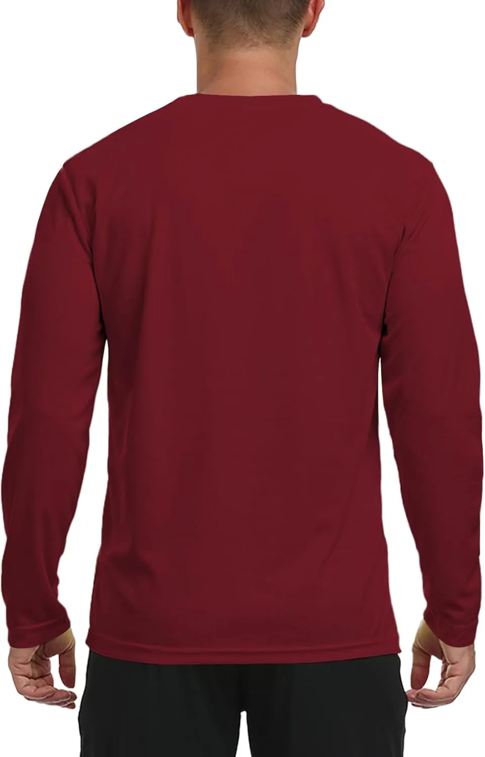 Men's Long Sleeve Sun Shirt Lightweight Workout UV Protection Quick Dry Hiking Tee Shirts Cycling Fishing Athletic Tops