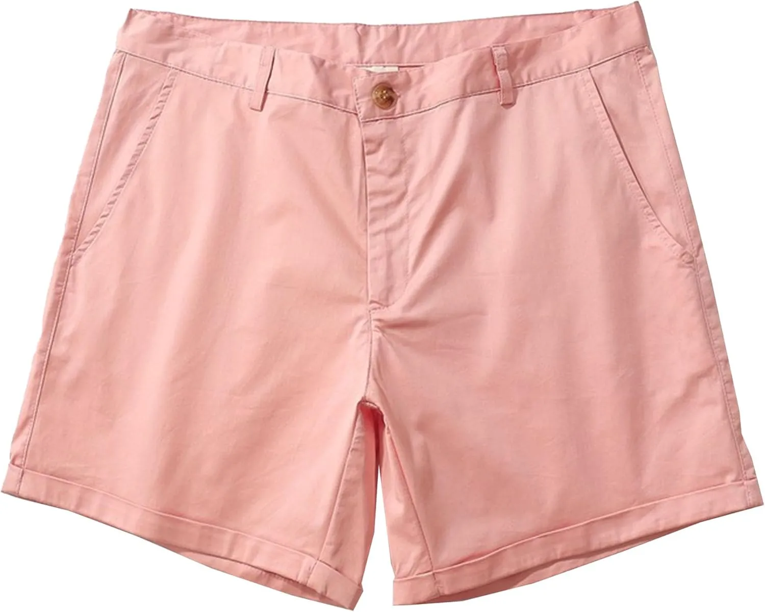 Men's Slim-Fit 5" Flat-Front Comfort Stretch Chino Lightweight Short with Pockets Summer Casual Shorts for Men