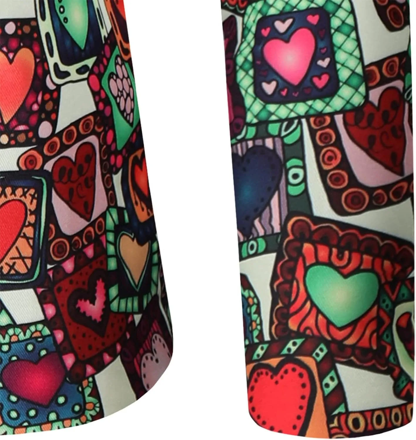 Mens Valentine's Day Tuxedo Jacket Wedding Blazer Love Heart Print One Button Dress Suit Dinner Floral Tuxedo Jacket