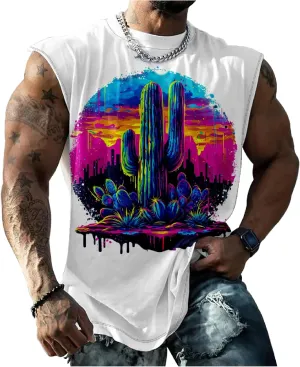 Mexico Gym Shirts Men Graphic Tank Top Mens Sleeveless Quick Dry Cool Crew Neck 3D Design Workout Funny Tee