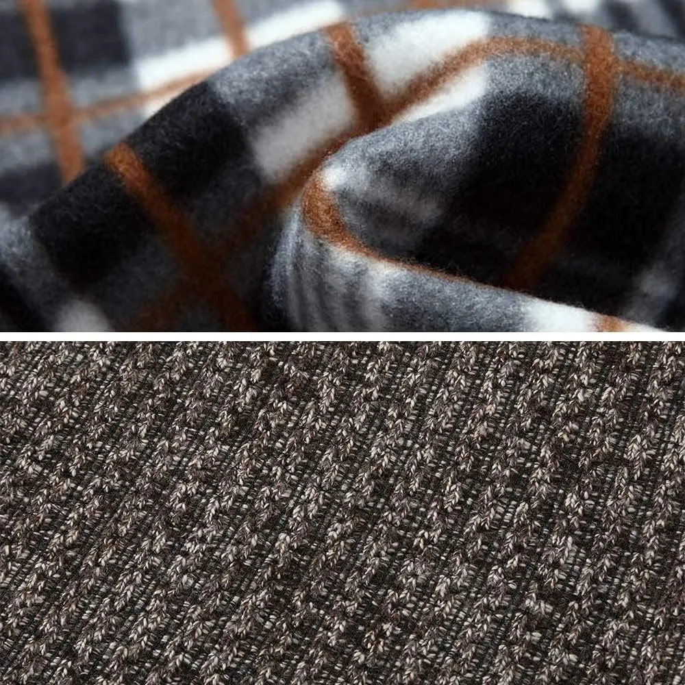 Msmsse Men's Cardigan Sweaters Full Zip Knitted Sweater for Men