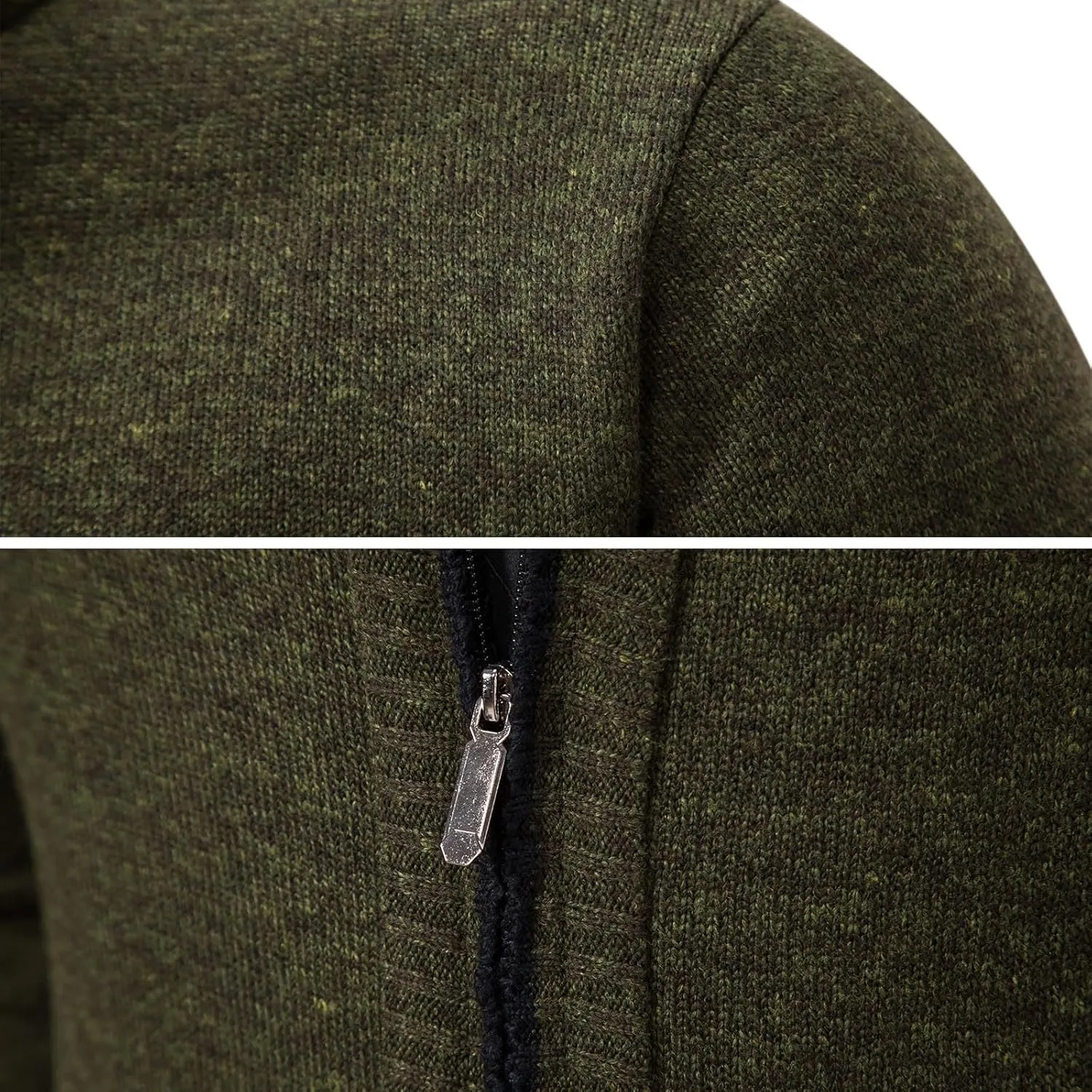 Mylldey Mens Sweater Cardigan Full Zip Knitted Long Sleeve Sweaters Men Workout Outfits