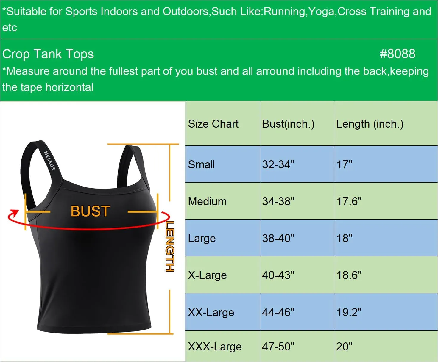 NELEUS Women's 3 Pack Athletic Compression Tank Top with Sport Bra Running Shirt