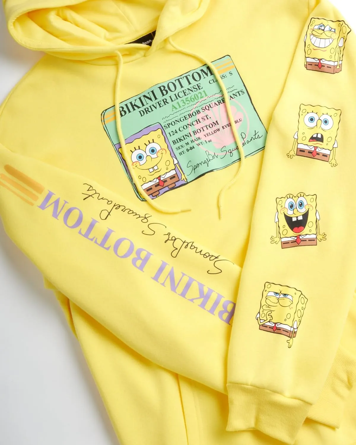 Nickelodeon Mens SpongeBob and Patrick Fleece Sweatshirt  Men and Womens Unisex Pullover Hoodie (Size: S-XL)