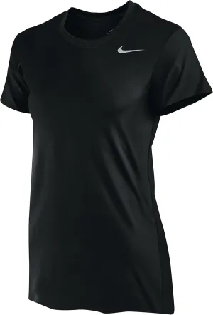 Nike Women's Dri-Fit Legend Short Sleeve T-Shirt, Black/Cool Grey, Medium