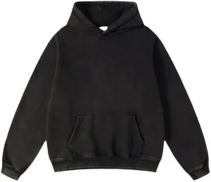 Oversize Men's Vintage Hoodie Zip Up Long Sleeve Sweatshirt with Pockets Acid Wash Streetwear Fleece Hoodies Jacket