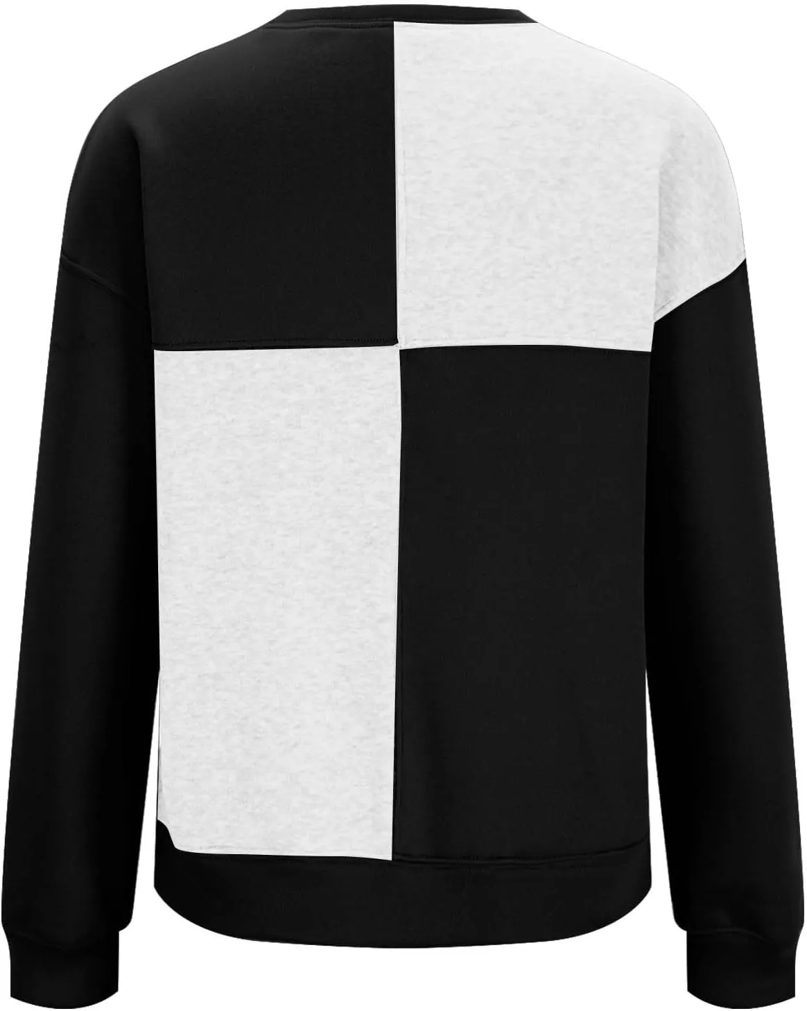 Oversized Sweatshirt For Women Cute Long Sleeve Creweck Color Block Pullover Tops Teen Girls Fall Fashion Outfits