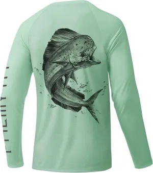 Palmyth Fishing Shirts for Men Long Sleeve UPF 50  T Shirt Sun Protection Tee UV T-Shirts