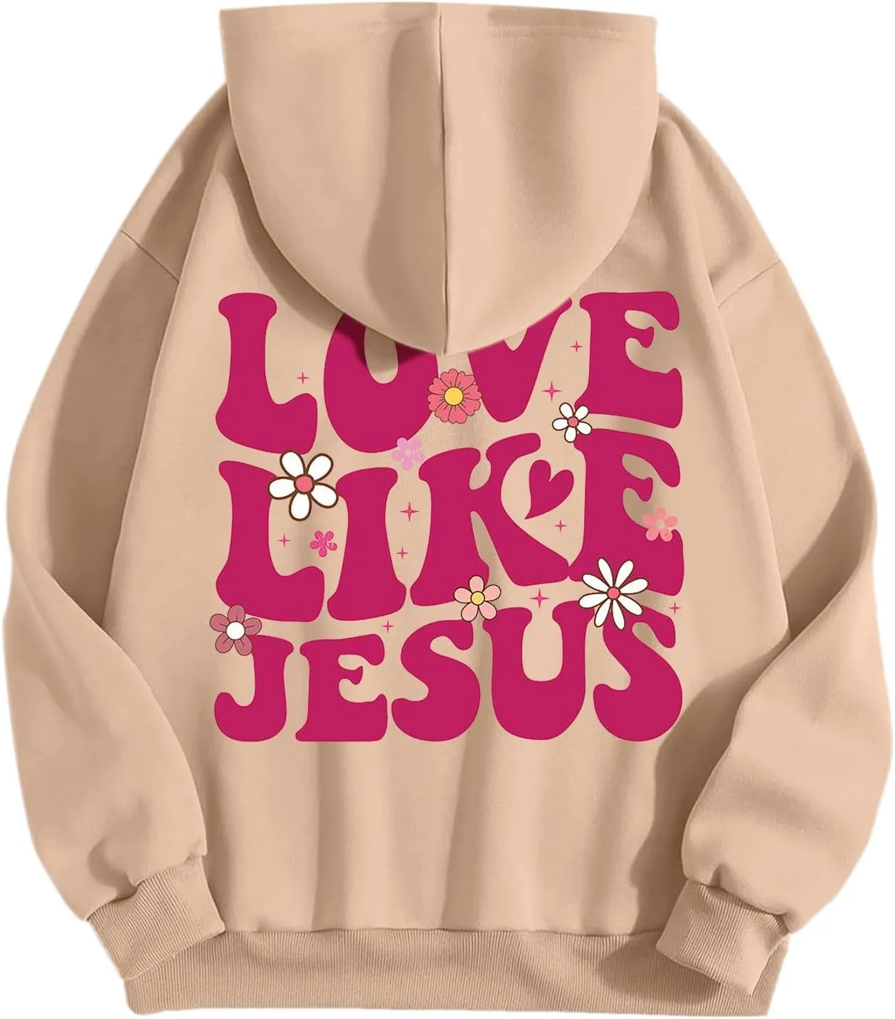 Preppy Hoodies Womens Hoodie Fall Graphic Long Sleeve Drawstring Hooded Pocket Pullover Sweatshirts