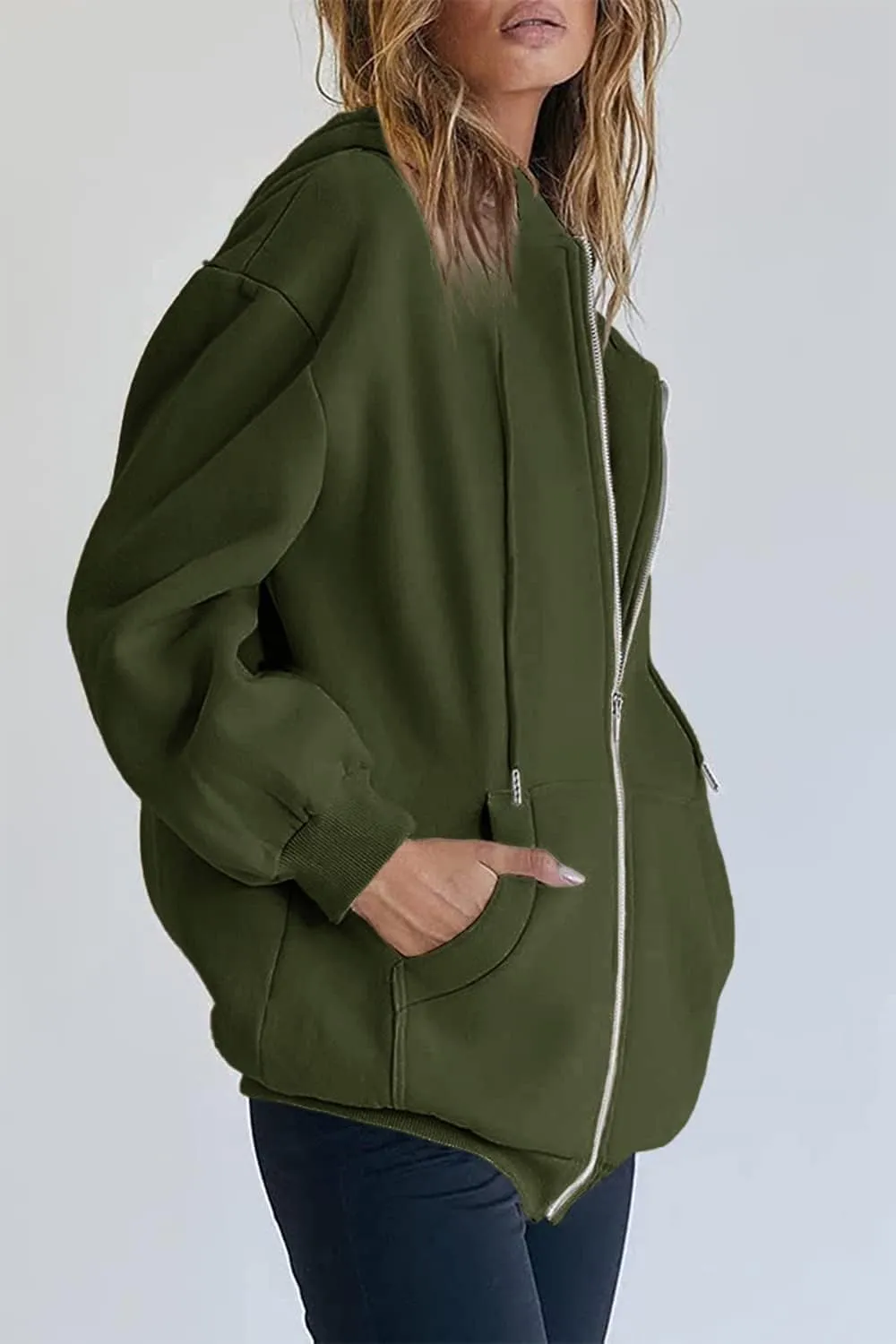 PRETTYGARDEN Women's Zip Up Y2K Hoodies Casual Long Sleeve Track Jackets with Pockets