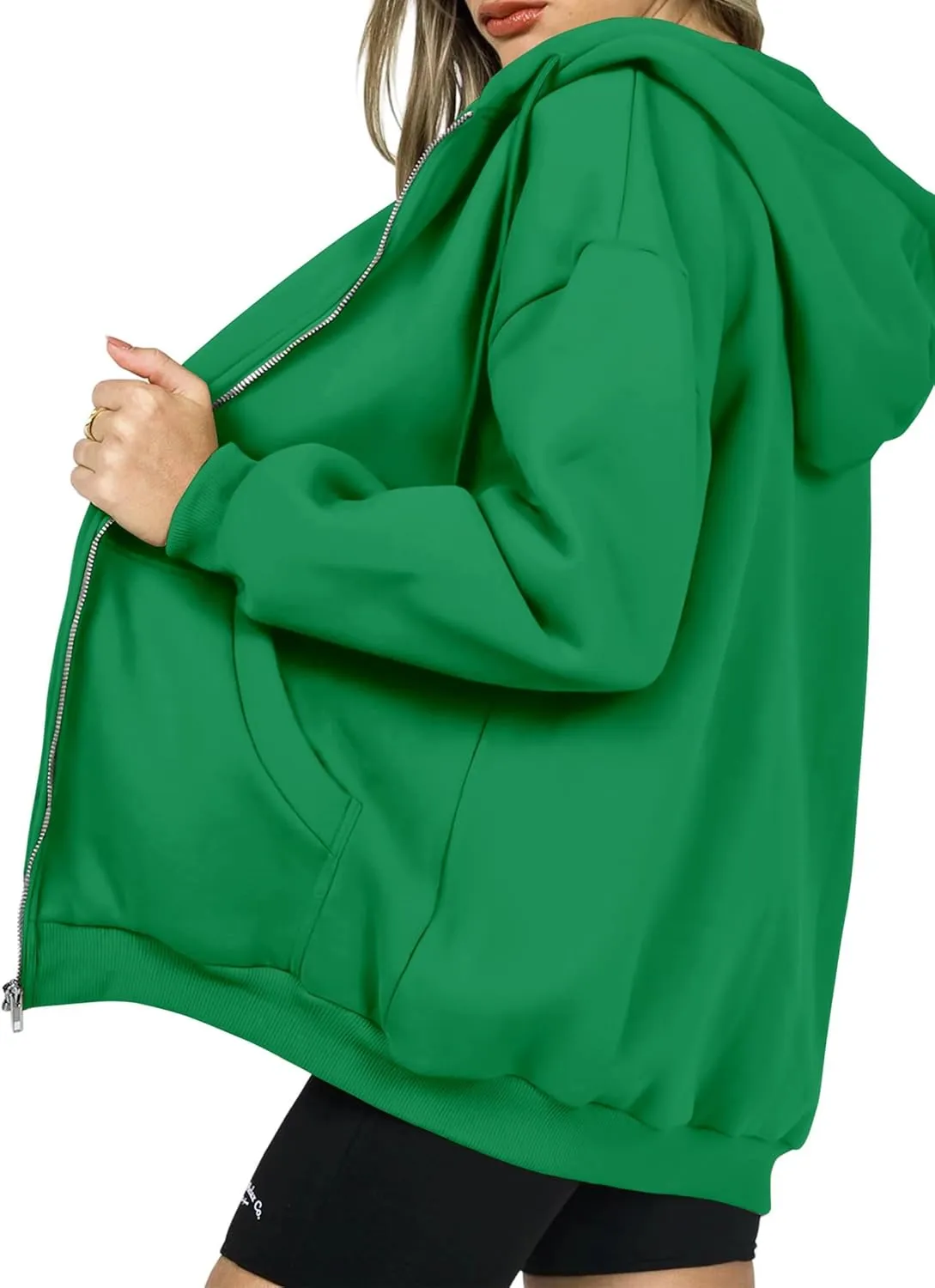 PRETTYGARDEN Women's Zip Up Y2K Hoodies Casual Long Sleeve Track Jackets with Pockets