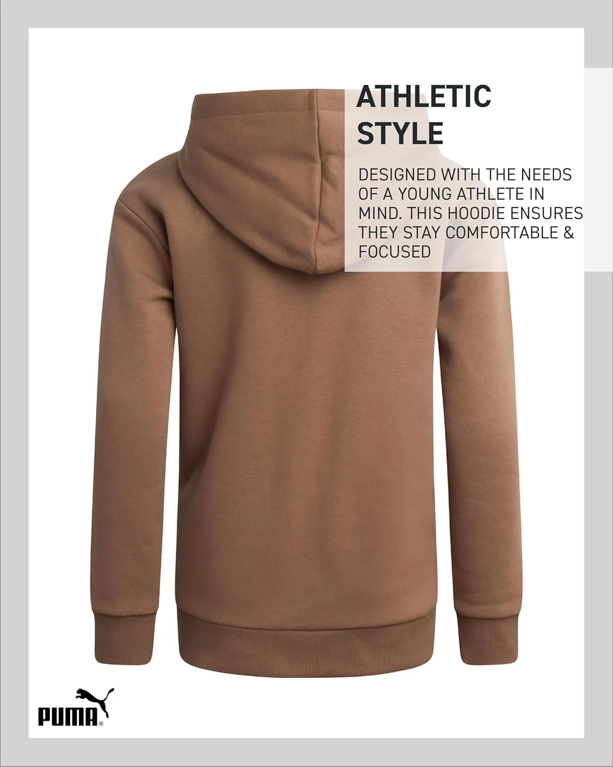 PUMA Boys' Athletic Hoodie - Fleece Pullover Hoodie Sweatshirt with Kangaroo Pockets - Fashion Hoodies for Boys (Sizes: 8-20)