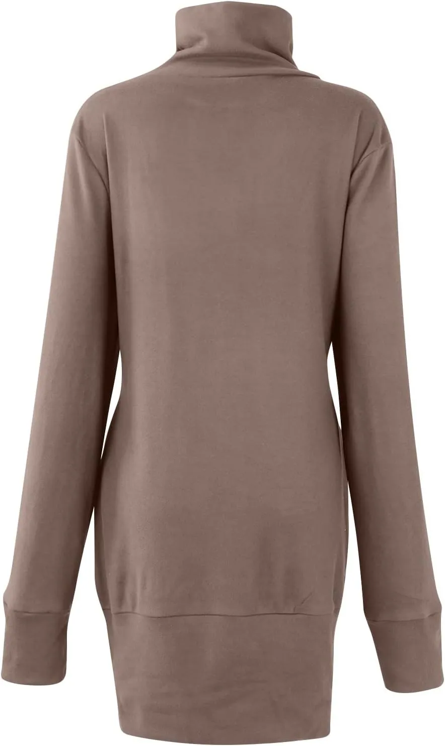 RMXEi Women's Sweatshirt Hoodie - Pullover Turtleneck Mini Dress, Winter Casual Hoodie