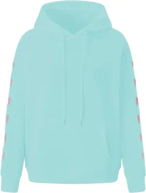 Sastianaen Cute Heart Hoodies for Women Y2k Oversized Embroidered Hoodies Vintage Pullover Sweatshirt Streetwear