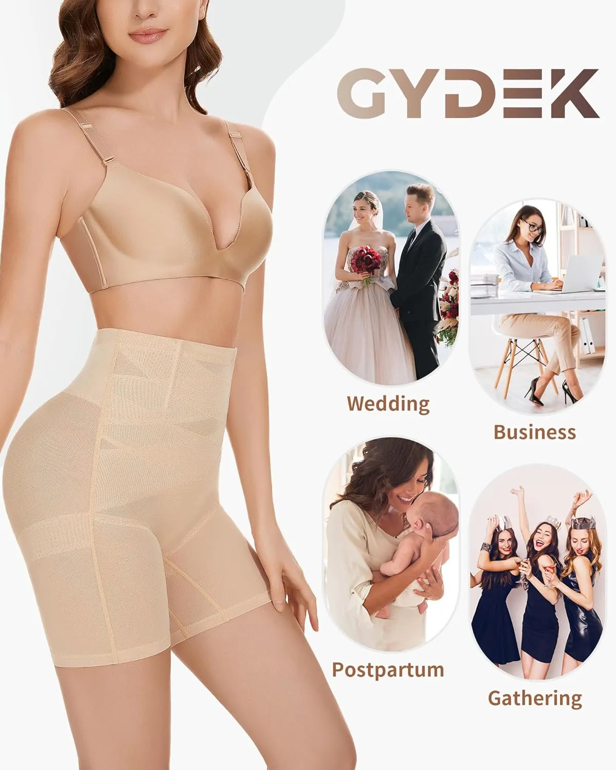 Shapewear Tummy Control Shorts - High Waisted Body Shaper Underwear Thigh Slimmer Panties Waist Trainer Girdle Panty