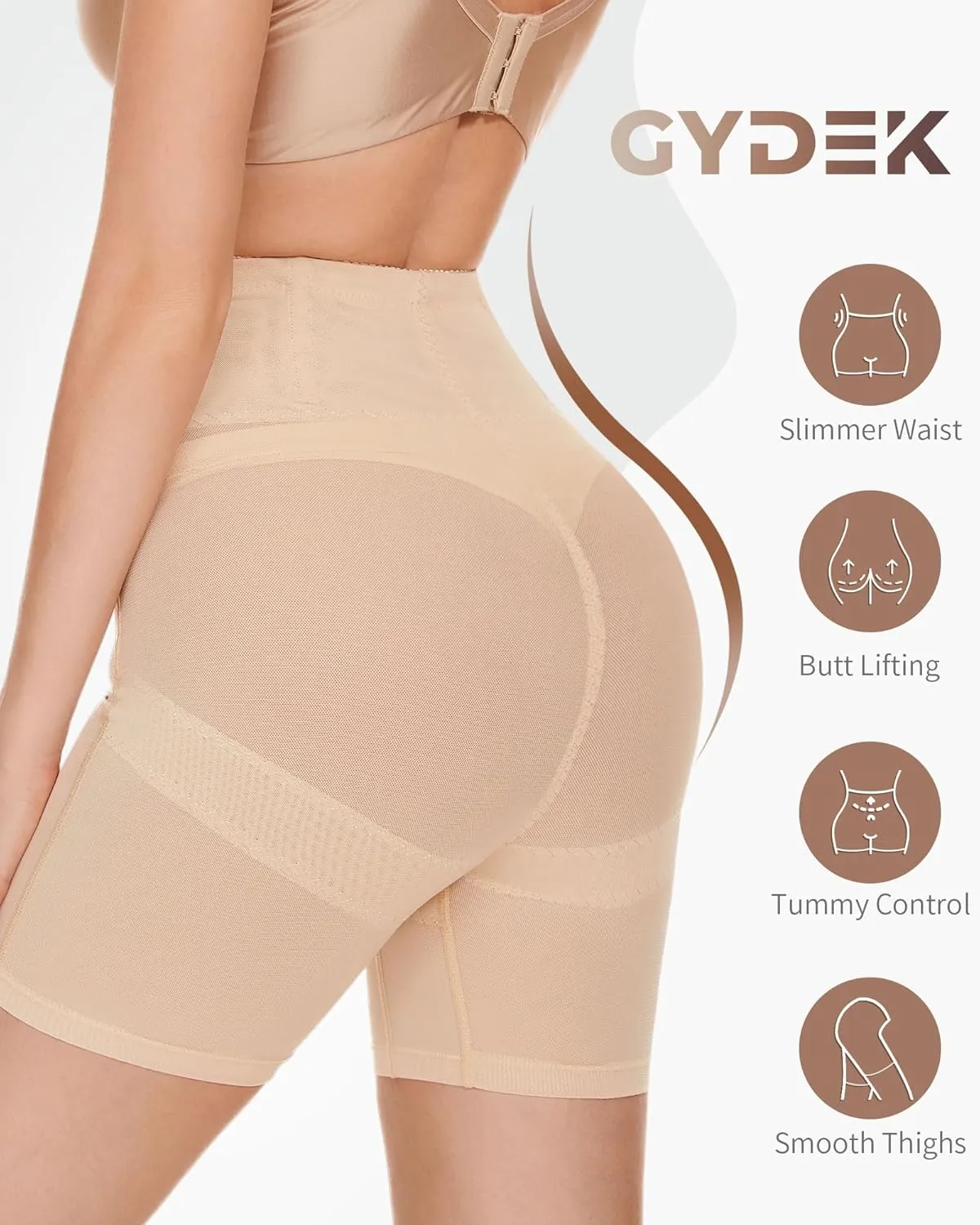 Shapewear Tummy Control Shorts - High Waisted Body Shaper Underwear Thigh Slimmer Panties Waist Trainer Girdle Panty