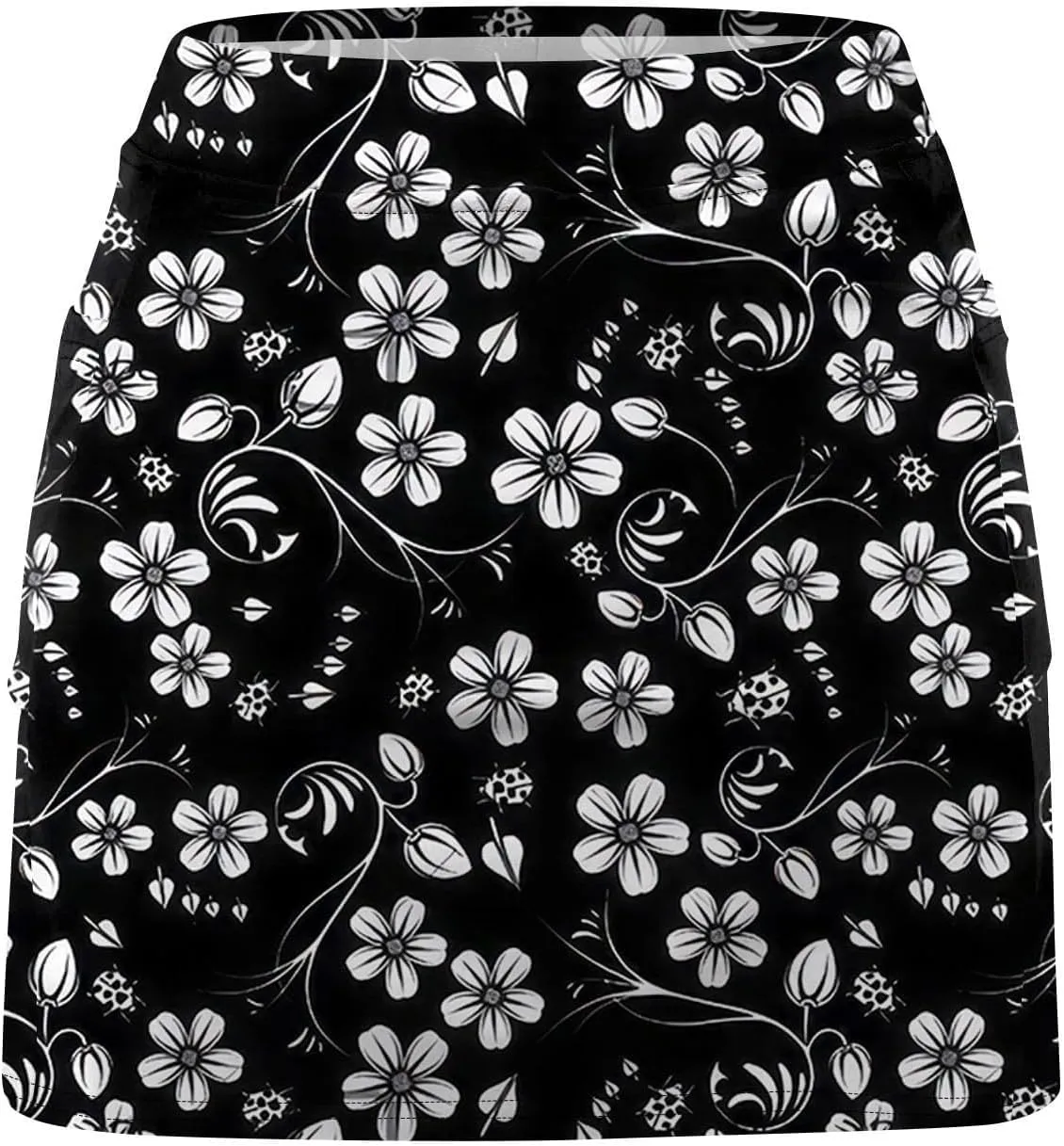 Skorts for Women Dressy Casual with Pockets Floral Print Plus Size Athletic Yoga Shorts Mini Tennis Skirt 2025