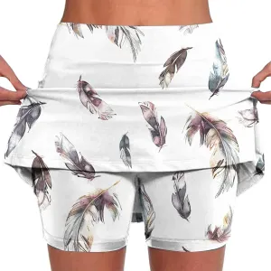 Skorts for Women Tummy Control High Waist Athletic Tennis Golf Skirts Comfy Lightweight Workout Running Biker Shorts