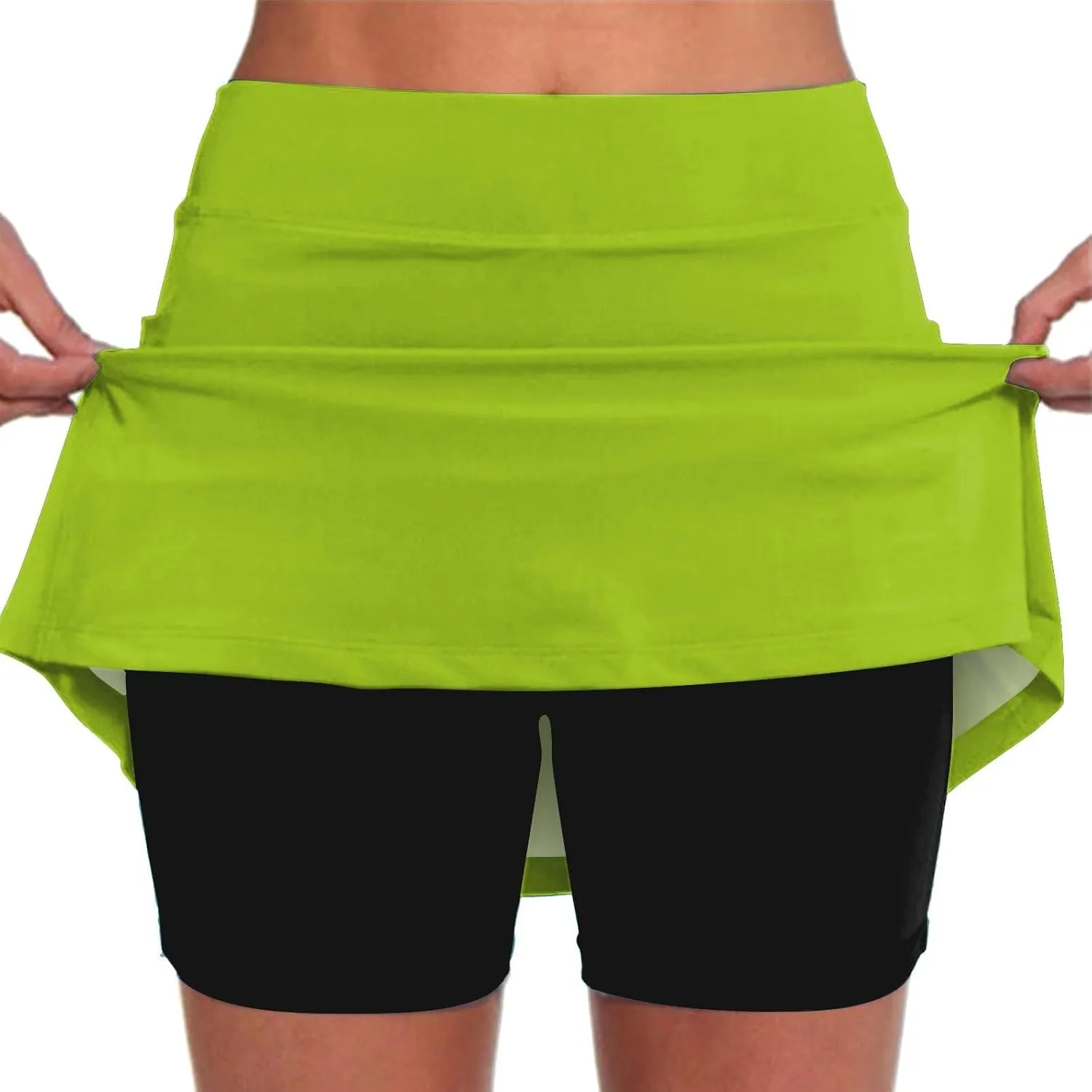 Skorts for Women with Pockets High Waist Tummy Control Womens Yoga Shorts Casual Athletic Tennis Mini Short Skirts