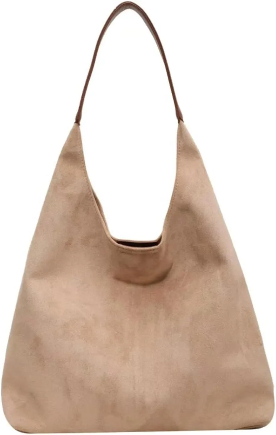 Suede Hobo Bags for Women - Retro Slouchy Office Shoulder Top-handle Tote Handbags
