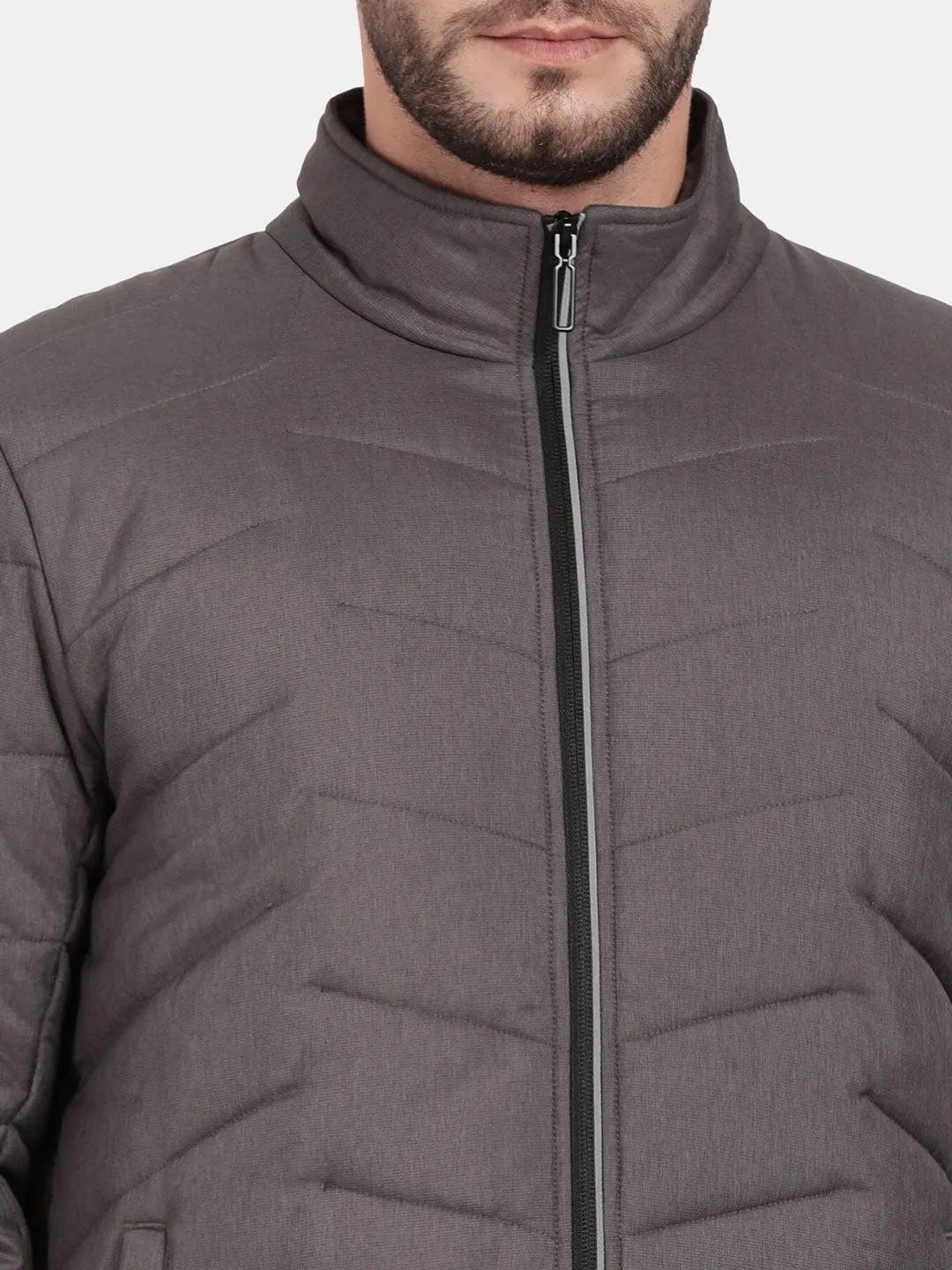 t-base Stand Collar Insulated Puffer Jacket