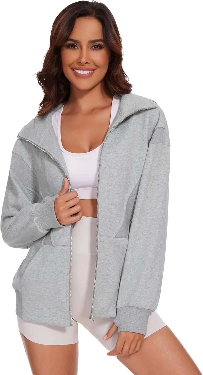 Taurus Womens Zip Up Hoodies Oversized Long Sleeve Sweatshirt Fall Y2K Hoodie Jacket with Pockets