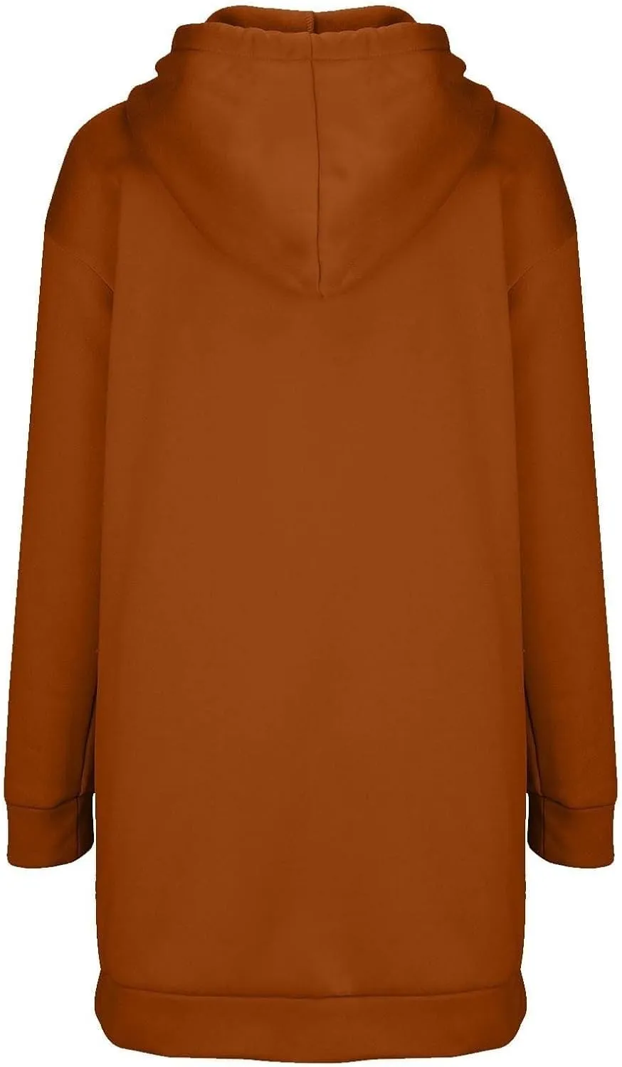 The Warmy Oversized Hoodie Dress for Womens Long Sleeve Pullover Tops with Pocket Fashion Fall Winter Hood