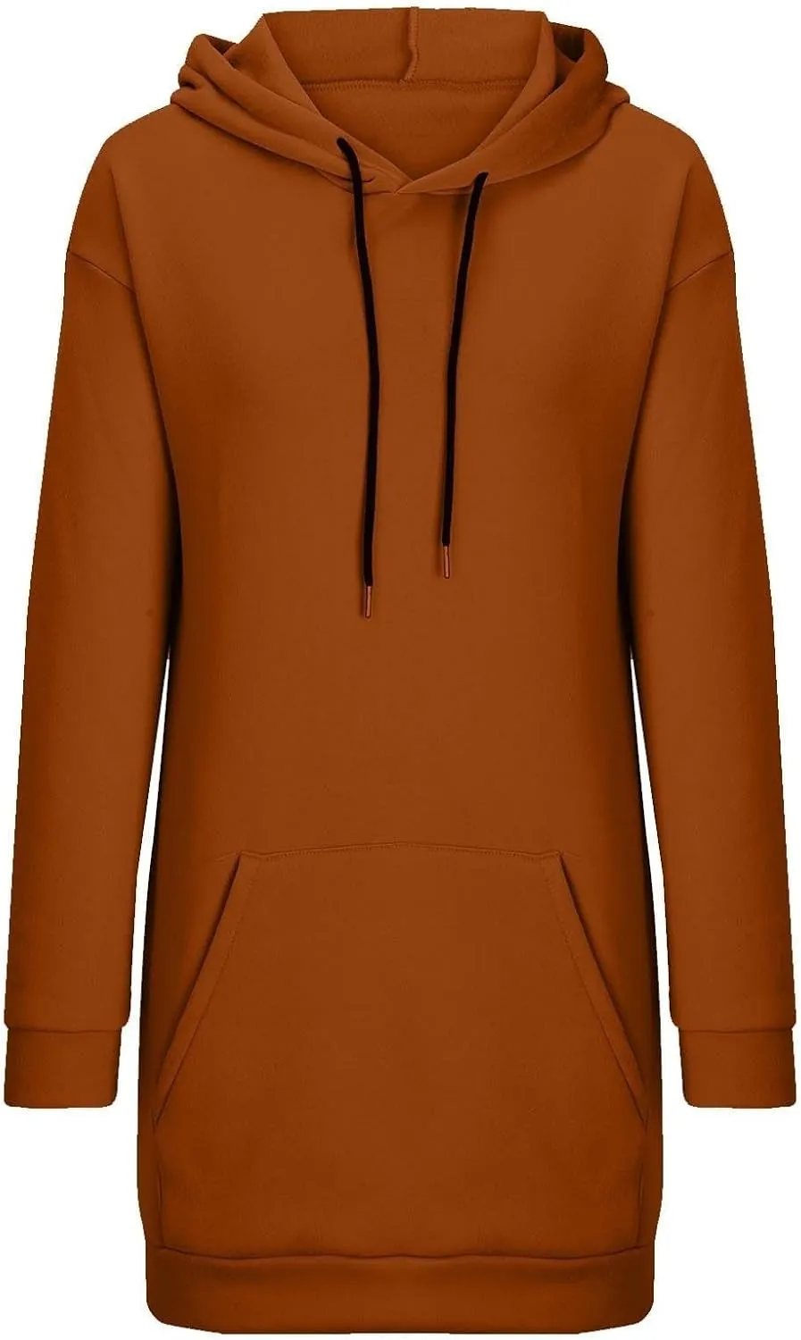 The Warmy Oversized Hoodie Dress for Womens Long Sleeve Pullover Tops with Pocket Fashion Fall Winter Hood