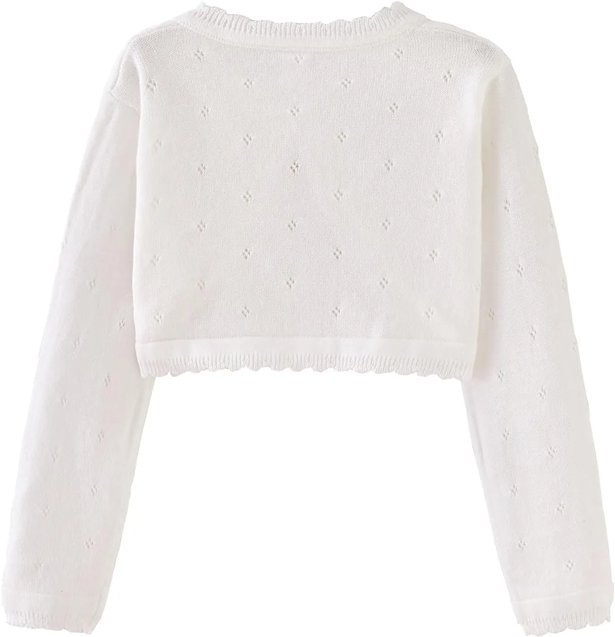Toddler Girls Knit Cardigan Sweater Kids Bowknot Long Sleeve Dress Cover Up Size 12M-6T